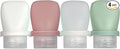 1oz Travel Bottles for Toiletries, Silicone Leak-Proof TSA Approved Travel Size Containers (4-Pack) - Reusable Refillable Bottles for Shampoo, Body Wash, Lotion (#2Whtie Clear Green Pink) by Unknown