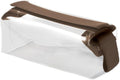 Cadence Parcel - Clear Travel Kit with Zipperless Magnetic Closure - Chestnut, Small - Durable, Leak-Resistant and TSA Approved Toiletry Bag - Modular Organization - Recycled TPU (.5 Qt) by KeepYourCadence