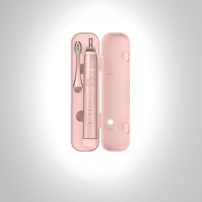 ORDO Sonic+ Toothbrush Travel Case, portable USB Charging, Rose Gold | Sonic toothbrush holder, durable design, secure magnetic closure, travel friendly, toothbrush not included - Image 2