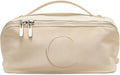 EACHY Travel Makeup Bag for Women, Personalized Initial C Cosmetic Bag | Personalized flat-open organizer with inner pockets, clear TPU brush pocket and reinforced handle for makeup and travel by EACHY