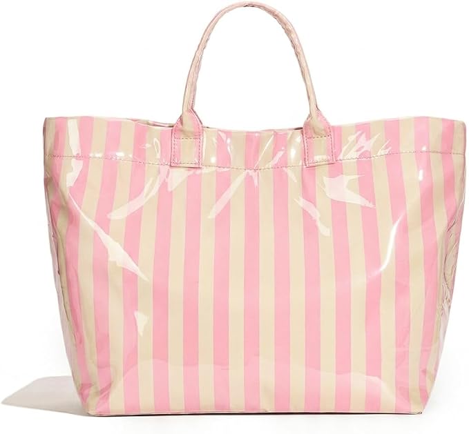Lushandy PVC Tote Bag for Women Jelly Beach Bag Top Handle Hobo Handbag | Water-Resistant, Wipe Clean, Lightweight by Lushandy