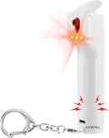 3-in-1 Personal Alarm and Pepper Spray Combo for Women, Red Max Pepper Gel & Extra Loud Siren & Strobe Lights, Flip-top Safety Cap & UV Marking Dye, Spray Canister Replaceable by PAPASAFETY