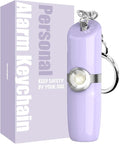 Securityman Personal Alarms for Women | Safety Alarm Keychain (Loud 130dB Siren and SOS Strobe Light) Everyday Self Defense Security Alarm Protection Device (Purple) by SECURITYMAN