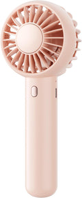Gaiatop Mini Portable Fan, Small Personal Handheld Fan,Rechargeable | Powerful 3 Speed with Desktop Base, Lightweight, Battery Powered for Travel Lash Makeup Girls Women Gift Pink by GAIATOP