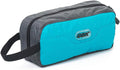GOX Travel Small Toiletry Bag for Men Nylon Dopp Kit Medicine Bag Travel Organizer Pouch Shave Kits for Teens Toiletry Essentials Bathroom Compact (Turquoise, 9.8 * 4.3 * 3.3 Inches) by GOX