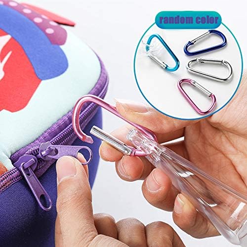 HATTIE 50Pack Travel Plastic Clear Keychain Bottles 50ml/2oz Portable Leakproof Squeeze Small Bottles With Flip Cap Refillable Empty Containers for Lotion Soap Toiletry - Image 6