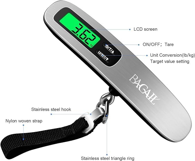 BAGAIL 10 Set Packing Cubes and Digital Luggage Scale - Image 5