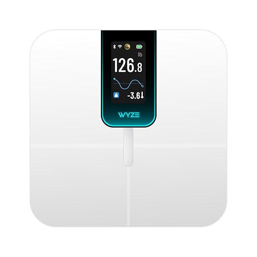 Wyze Scale Ultra Smart Scale for Body Weight, BMI & Muscle Mass | Wi-Fi & Bluetooth Sync, 4.3" TFT color Customizable Screen, Tracks 13 metrics, Heart Rate Tracking, Baby/Pet/Luggage Mode by WYZE