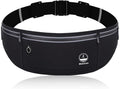 Slim Running Belt Phone Holder Fanny Packs for Women Men - Black | Jogging Pouch, For Hiking Cycling Workout, Travelling Money Belt, Phone Holder by Unknown