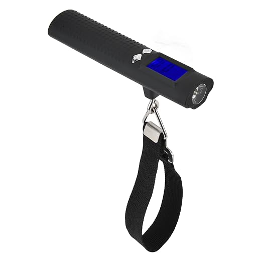 Luggage Scale, Portable Digital Hanging Baggage Scale, 3in1 50kg/110lbs Digital Luggage Baggage Scale with Flashlight Power Bank Function LCD Display for Travel Weight by Haofy