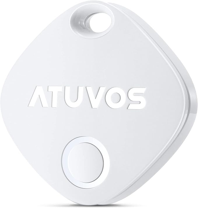 ATUVOS Air Tracker Tag-1 Pack, Bluetooth Luggage Tracker Works with Apple Find My APP (iOS Only, Not for Android), Keys Finder and Item Locator for Luggage, Backpack, Suitcases, Replaceable Battery by ATUVOS