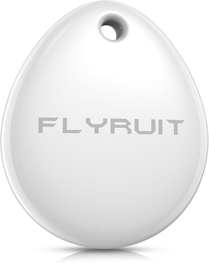Air Tracker Tags-1 Pack for Apple Find My, iOS Only, Official MFi Certified | Mini Bluetooth Key Finder locator with sound, Travel Cruise Essential, Smart Luggage tracker for iPhone, Suitcases, Backpack by Flyruit