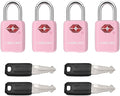 SURE LOCK Mini TSA Approved Keyed Luggage Lock – One Key Opens All, Fits Tight Zipper Gaps & Small Pull Holes, Compact Travel Lock for Suitcases, Backpacks & Handbags by Hopeyoucanstaysafe