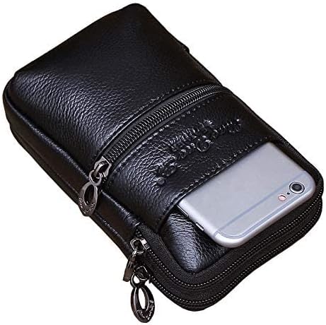 Leather Waist Pack Phone Belt Bag for Men Loop Holster Wallet Cellphone Case Pouch Pack Clip Money Purse - Image 5