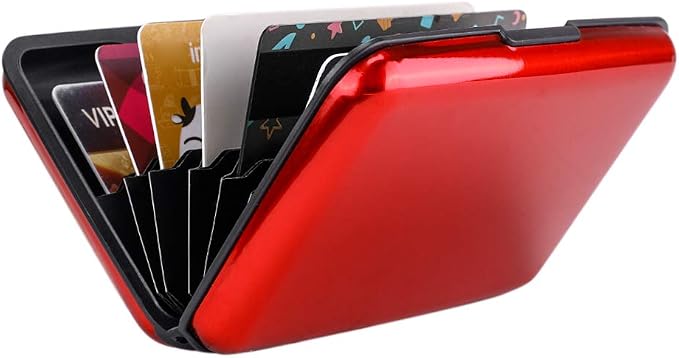 RFID Blocking Credit Card Protector Case Holder Wallet for Men Women | RFID Blocking Credit Card Protector Aluminum ID Case Hard Shell Business Card Holders Metal Wallet for Men or Women - Image 6