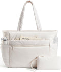 TOPEAST Tote Bag for Women Puffer Travel Carry On Bags with Laptop Compartment & Cup Holder Work Tote for Weekend Overnight by TOPEAST