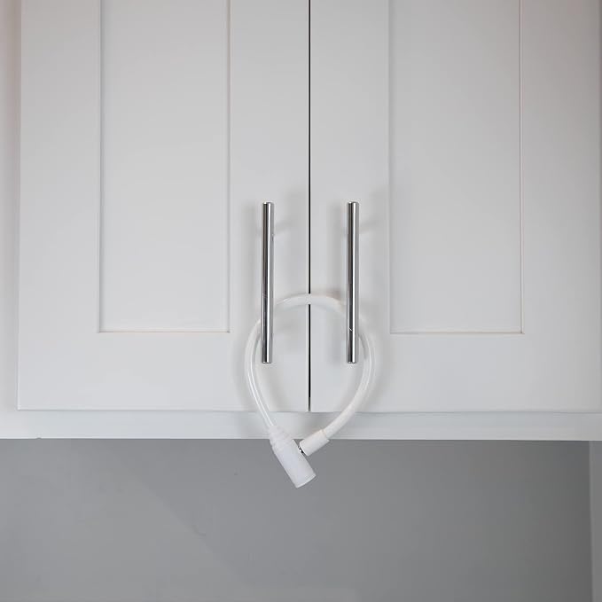 Child-Proof Refrigerator Lock for Kids & Adults - Lock for French Door Fridge and Cabinet (Regular, White - 2 Pack) - Image 3