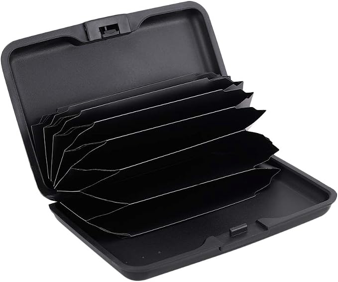 RFID Blocking Credit Card Protector Case Holder Wallet for Men Women | RFID Blocking Credit Card Protector Aluminum ID Case Hard Shell Business Card Holders Metal Wallet for Men or Women - Image 2