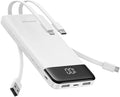 charmast Portable Charger Built-in Cables, 10000mAh Slim Power Bank Pocket | 22.5W Fast Charging Battery Pack for iPhone 17/16/15 Samsung Android, Flight-Approved, Multi-Device, USB-C, Daily Commute by charmast