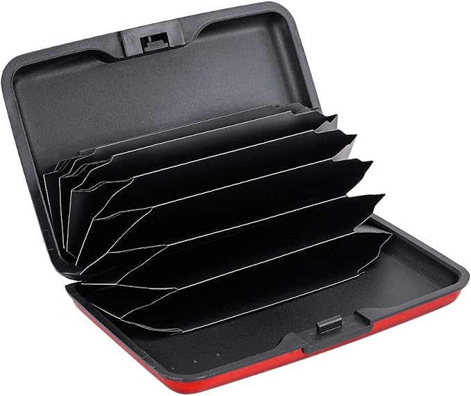 RFID Blocking Credit Card Protector Case Holder Wallet for Men Women | RFID Blocking Credit Card Protector Aluminum ID Case Hard Shell Business Card Holders Metal Wallet for Men or Women - Image 2