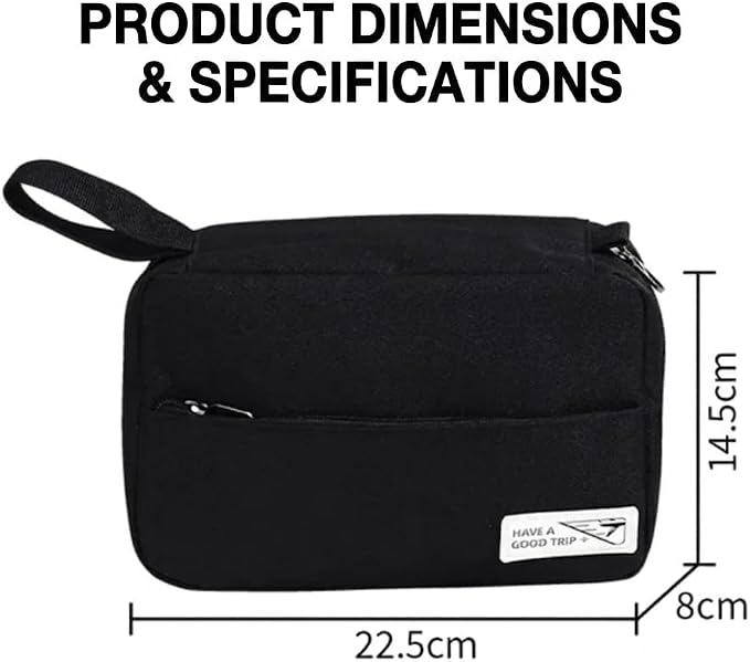 Portable Travel Toiletry Bag with Multiple Compartments | Leak Proof Bottle Set & Waterproof Hanging Organizer for Men & Women | Large Capacity for Makeup, Beach, Bathroom Essentials & Personal Items - Image 3