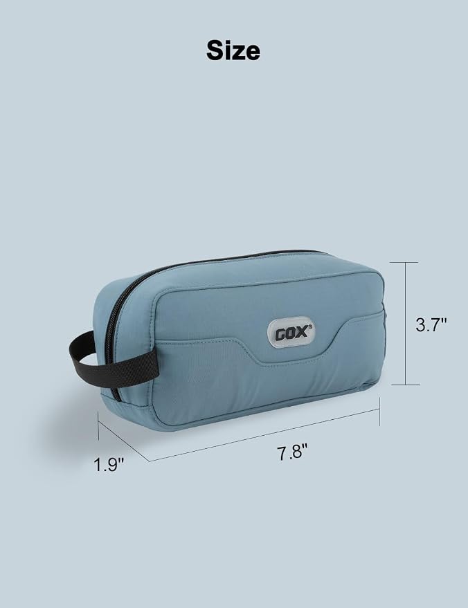 GOX Travel Toiletry Bag Dopp Kit Case for Men Multifunction Packing Organizer Pouch (Haze Blue) - Image 5