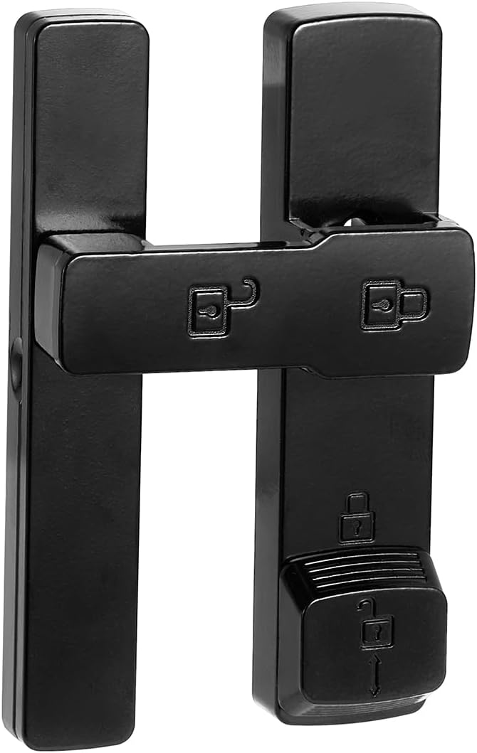 2 Packs Black 180 Degree Barn Door Lock,Flip Gate Latches Hardware | Zinc Alloy Door Lock,Sliding Door Latches,for bedroom,drawer,pet enclosures,cabinet,garage,window - Image 8