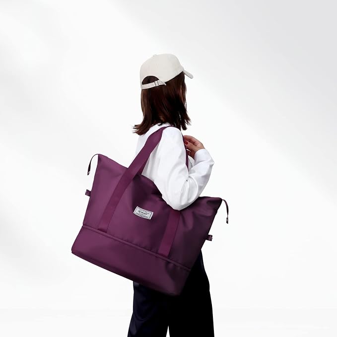 NPBAG Women Travel Duffel, Multi Functional Large Expandable Weekender Carry-on Tote, Gym Workout Overnight Bag, Mommy Hospital Bag for Labor and Delivery - Image 6