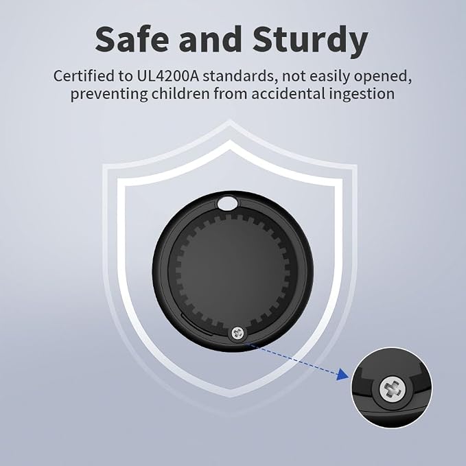 Air Tracker Tag for iOS Device, Bluetooth Smart Tag Key Finder, 2 PCS | Work with Apple Find My Item Locator IP67 Waterproof Global Tracking Device for Car Pet Wallet Backpack Luggage (iOS Only) - Image 2