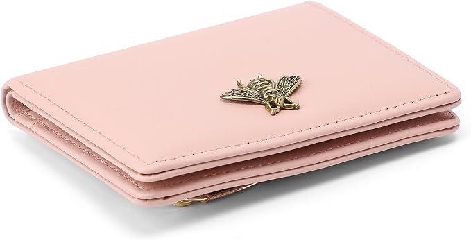 Small Women Wallet RFID Blocking Bifold Pocket Wallet Slim Compact Ladies Purse Mini Wallets For Women (Pink) - Image 4