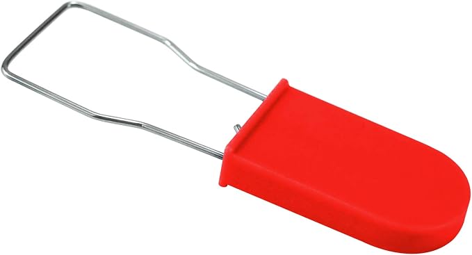 100pcs Security Metal Wire Padlocks, Plastic Security Seals Disposable Anti-Tamper Tag Locks with Numbered Anti Tamper Tag Hasps (Red, 100pcs) - Image 9