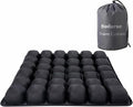 Sodurue Travel Cushion, Airplane Seat Cushion for Long Flights | Built in Inflatable Air Pump, Inflatable Seat Cushion for Car,Office,Stadium,etc, Ergonomic, 36 Pressure Relief Airbags by Unknown