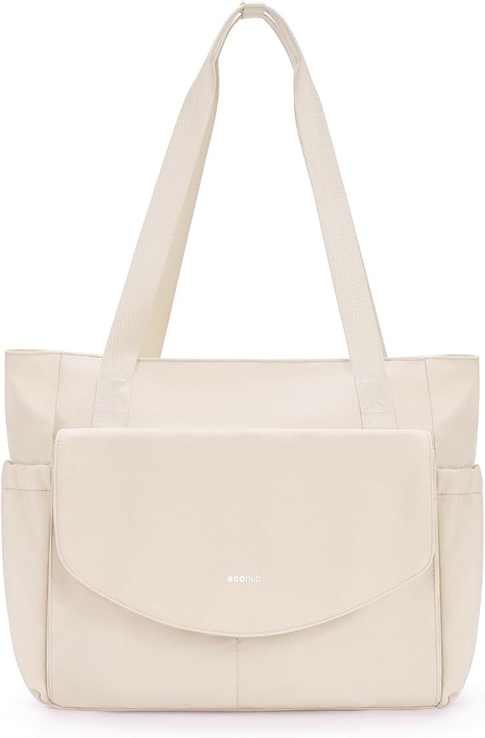 ECOHUB Tote Bag for Women Work Tote Bag with Laptop Compartments Lightweight Shoulder Bag Handbag for Travel College Teacher by ECOHUB