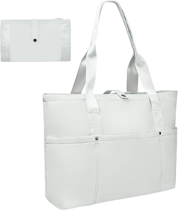 Work Bags for Women- Nursing Clinical Bag with Zipper Large Foldable Travel Bag Water-Resistant Handbag by LNORMIA