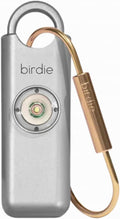 She’s Birdie–The Original Personal Safety Alarm for Women by Women–Loud Siren, Strobe Light and Key Chain in a Variety of Colors (Metallic Silver) by ShesBirdie