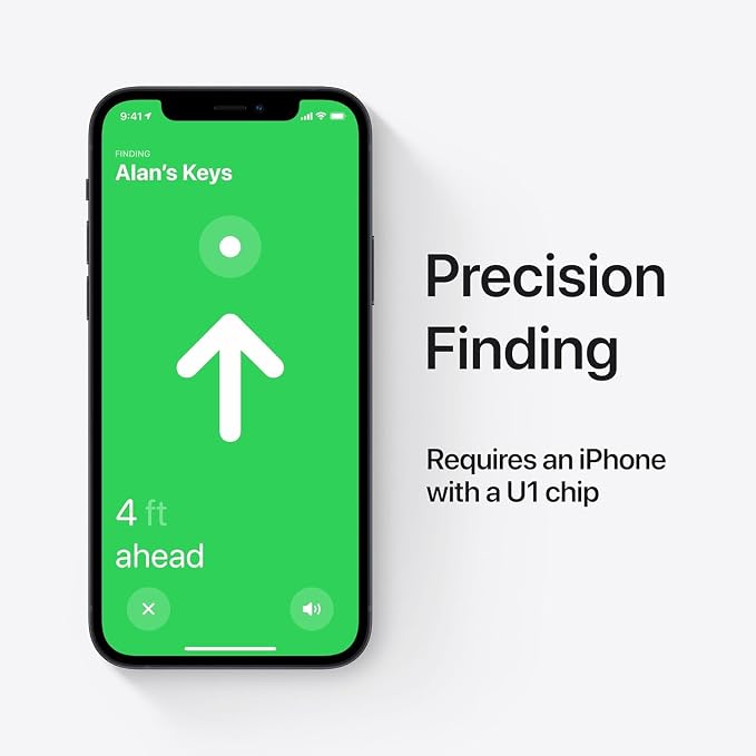 Apple AirTag (1st Generation) - 4 Pack. Keep Track of and find Your Keys, Wallet, Luggage, Backpack, and More. Simple one-tap Set up with iPhone or iPad, Bluetooth - Image 5