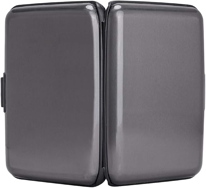 RFID Aluminum Wallet Credit Card Protector Case Holder for Men Women | Mini RFID Aluminum Wallet Credit Cards Holder Business Card Case Metal ID Case for Men Women - Image 3