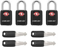 SURE LOCK Mini TSA Approved Keyed Luggage Lock – One Key Opens All, Fits Tight Zipper Gaps & Small Pull Holes, Compact Travel Lock for Suitcases, Backpacks & Handbags by Hopeyoucanstaysafe