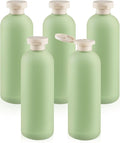 5 Pcs 400ml/13.5oz Squeeze Bottles Plastic Travel Lotion Bottles Refillable Containers with Flip Cap for Toiletries Creams Lotion Shampoo Conditioner by Cositina