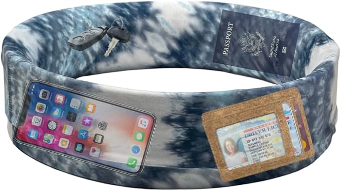 BANDI Pocketed Wraps – Running Waist Belt with Pockets for Phone, Money, Keys & Medical Devices | Secure, No-Bounce Travel & Fitness Belt, for Women and Men, USA Company - Image 2