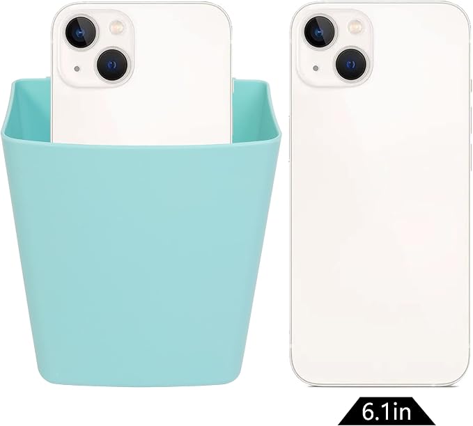 6 Pack Hanging Cup Holders for Rolling Carts, Teal, 2.4in x 3.5in x 4.5in - Image 3