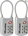 Master Lock 4688D Set Your Own Combination TSA Approved Luggage Lock, 2 Pack, Assorted by MasterLock