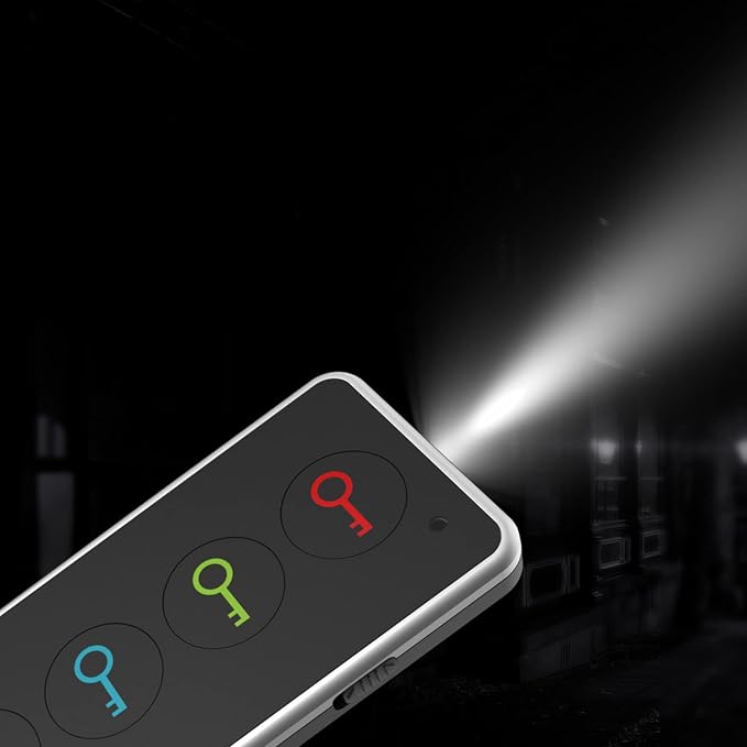 Key Finder Locator with Sound, 100ft RF Item Tracker Tags with LED Light, 80dB+ Loud Beep Wireless Remote Finder for Keys, Wallets, TV Remotes, Phones – 4 Receivers, Easy for Seniors - Image 6