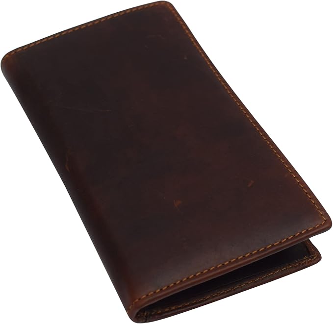 Marshal Bifold Leather RFID Blocking Wallet For Men & Women | Genuine Leather Holder With 19 Slots, 2 Bill Compartments & ID Window | For Credit/Debit Cards, Money & More (Cazoro Brown) - Image 4