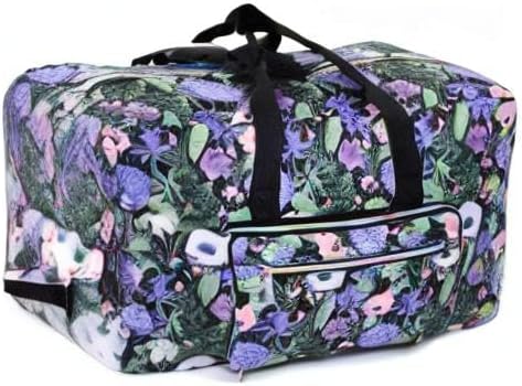 22" Foldable Large Travel Duffel Duffle Bag Sports Gym Tote Bag For Women Overnight Carryon Weekend Bag Shoulder Bag Water Resistant - Image 8
