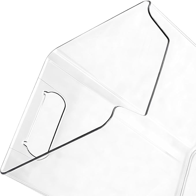 JAPCHET 8 PCS Adhesive Wall Storage Bins, Clear Cabinet Door Organizer, Acrylic Wall Mount Organizer Adhesive Hanging Bin for Wall, Refrigerator, Cabinet, Kitchen, Bathroom, Countertops - Image 5
