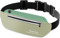 SooGree Running Waist Pack for Men Women, Lightweight Waterproof Sports Belt Bag, Phone Running Pouch, Night Reflective Fitness Storage Bag for Running Cycling Hiking Traveling (Green/Light Green) by SooGree