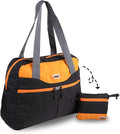 Packable Tote Bag Extra Small Duffel Bag Carry On Under Seat 20L Foldable | Nylon Packable Bag Travel Light Mens Personal Item Travel Bag Airplane Purse Carry On Bag for Women to Stand On Suitcase by GOX