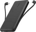 Belkin 10K 23W Portable Charger Power Bank, Integrated USB C and LTG Cables | Fast Charging, iPhone 17, Samsung Galaxy, Pixel, Airpods, iPad, Battery Pack, USB C Port, USB C Cable, Lightning Cable by Belkin
