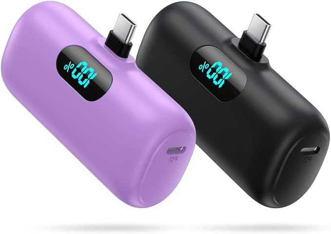 [2 Pack]Portable Charger Power Bank for iPhone 17/16/15,Mini USB C Portable Power Bank 5000mAh Fast Charging Battery Pack Travel Essentials for iPhone 15/16/17 Plus/17 Pro/17 Pro Max,Samsung Android by Swyop